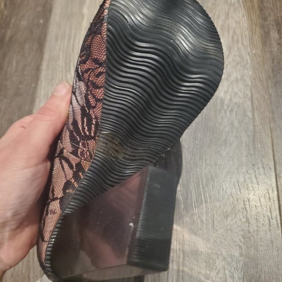 Pink and Black Platform Heels - Picture 2 of 2